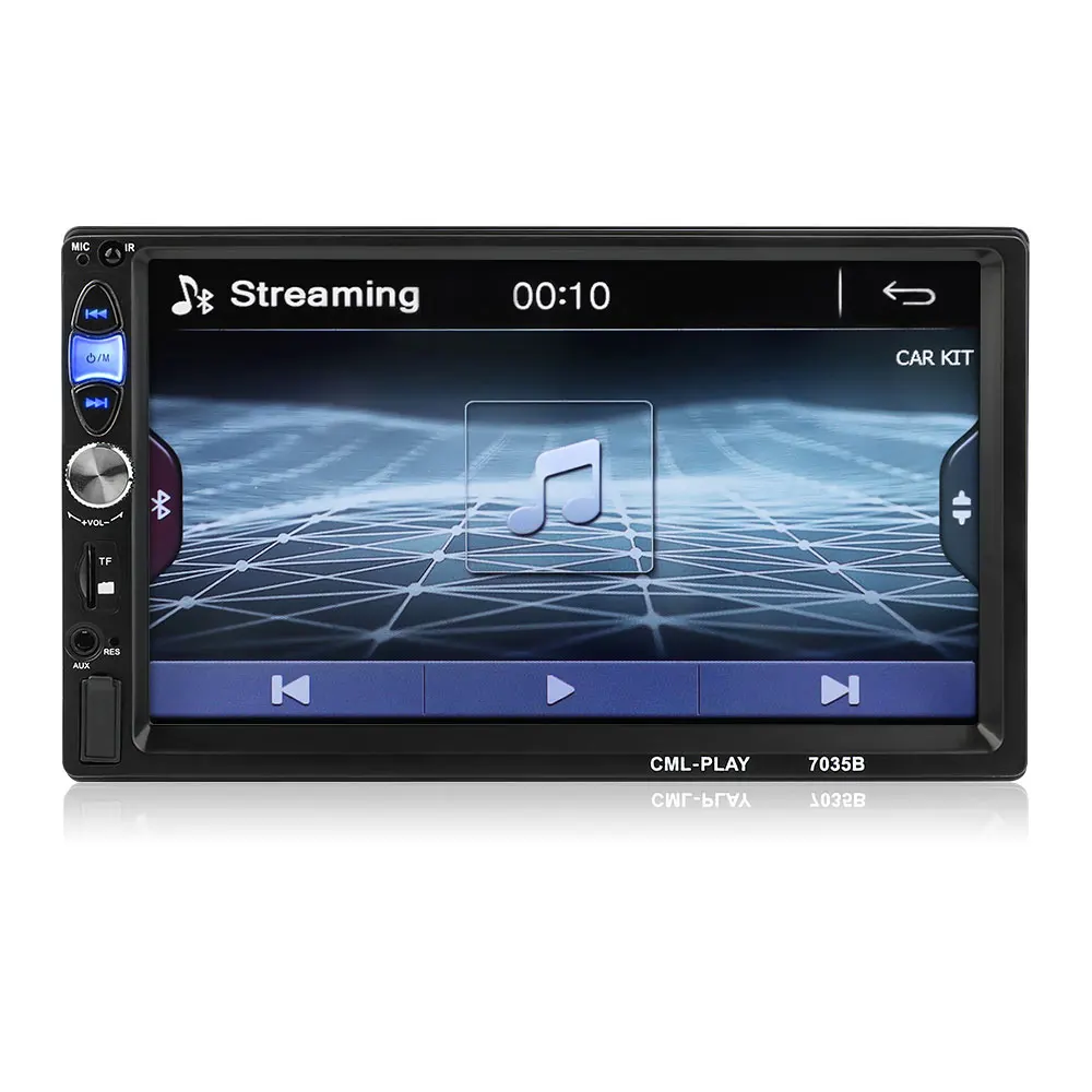 Универсальный Автомобильный Bluetooth MP5 7 дюймов FM/USB/AUX заднего вида TF автомобильный MP5 прочный 2DIN Авто MP5 плеер