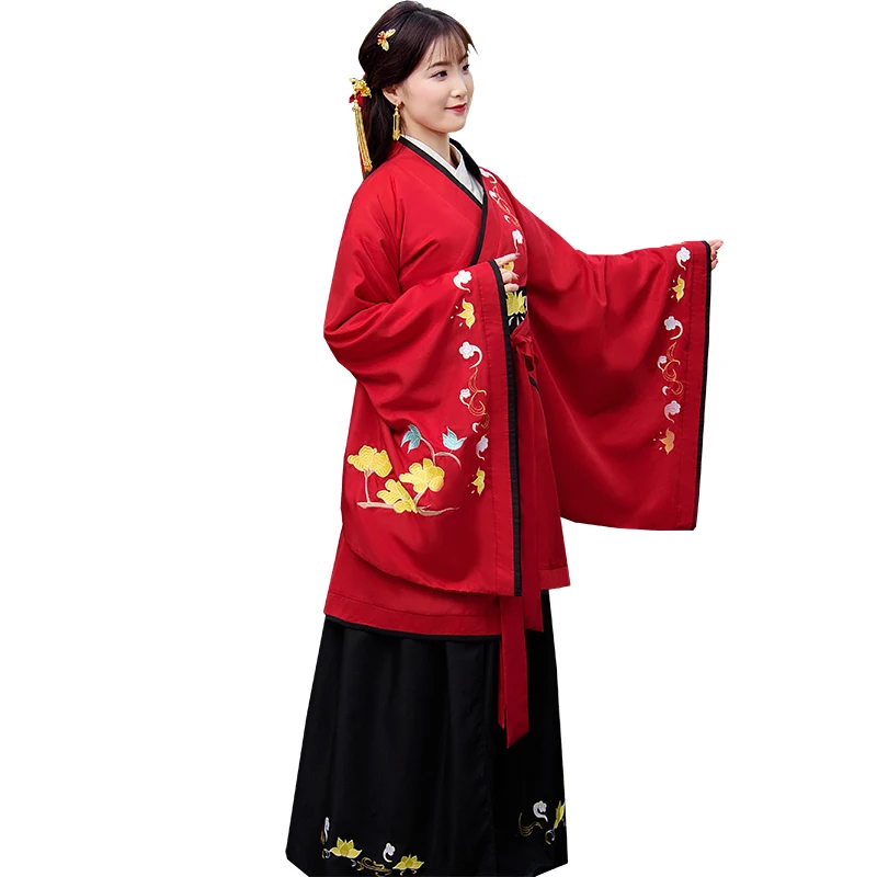 Сказочное платье принцессы китайское Древние Традиционные женщины Hanfu Свадебная вечеринка винтажный элегантный костюм