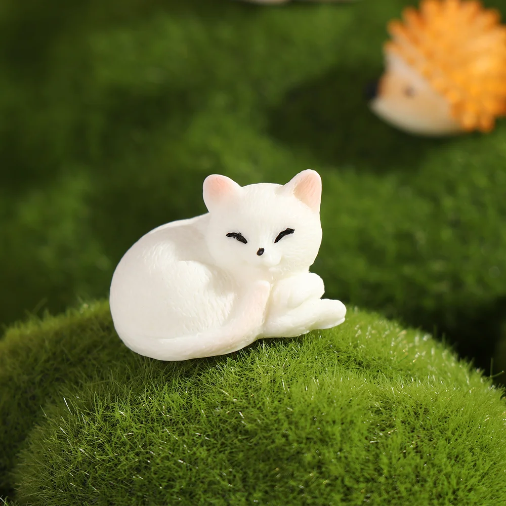Новые искусственные миниатюрные фигурки кроликов оленей куриц кошек животных
