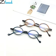 Zilead анти голубой свет небольшой рамки очки для чтения Сверхлегкий круглый Prebyopia очки при дальнозоркости