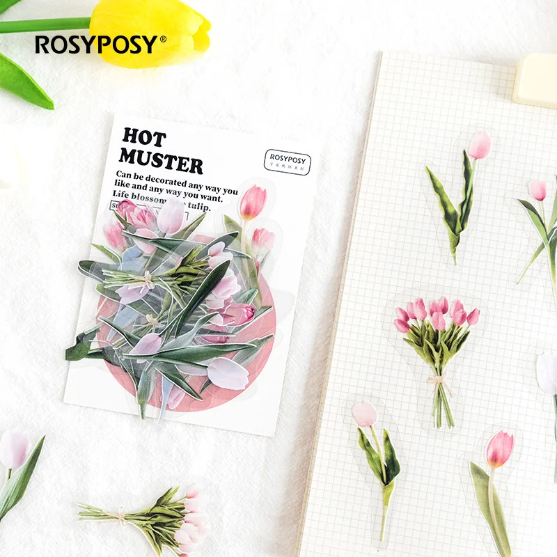 40Pcs/bag Butterfly Plant Flower Kids Deco Diary PET Stickers Album Scrapbooking Planner Journal Decorative Stationery Sticker | Канцтовары