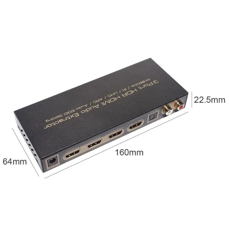 3 переключатель порта HDMI коммутатор 3x1 HDMI аудио экстрактор 4K x 2K HDMI переключатель сплиттер достижения синхронизированного разделения аудио выход