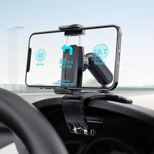 

DashBoard Mount Car Phone Holder 360rotation Rearview Mirror Clip Stand Multifunction Bracket for Xiaomi Huawei IPhone 12