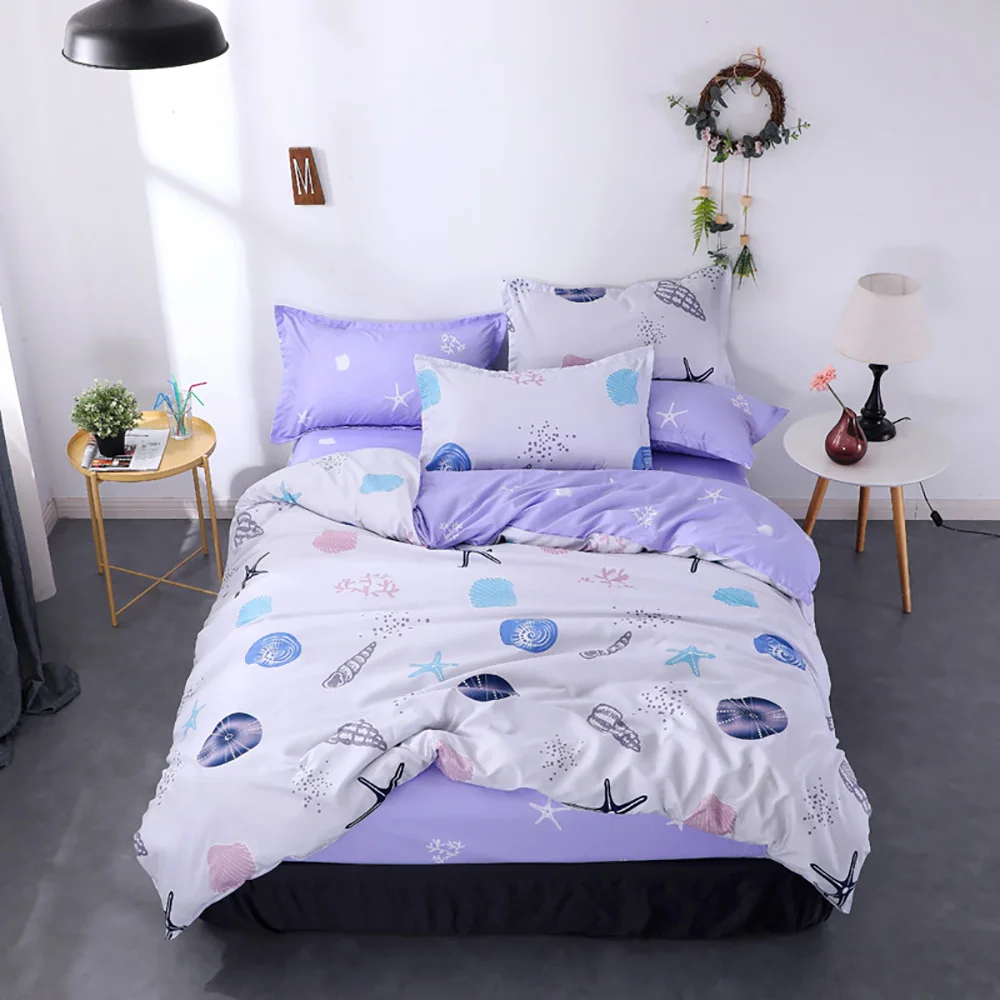 Grey Bedding Set Thumпостельные постельные принадлежности с изображением листьев набор один свежий модный бежевый пододеяльник природа королева король Полный Твин уникальный дизайн постельное белье - Цвет: Grey Bedding Set