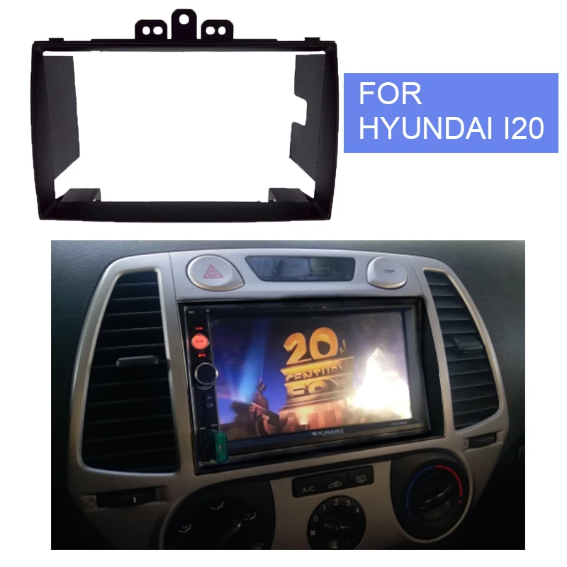 2DIN автомобильный DVD CD Радио Рамка для приборной доски для hyundai I20 I-20 2008+ стерео пластина панель тире крепление комплект Адаптерная рамка Установка