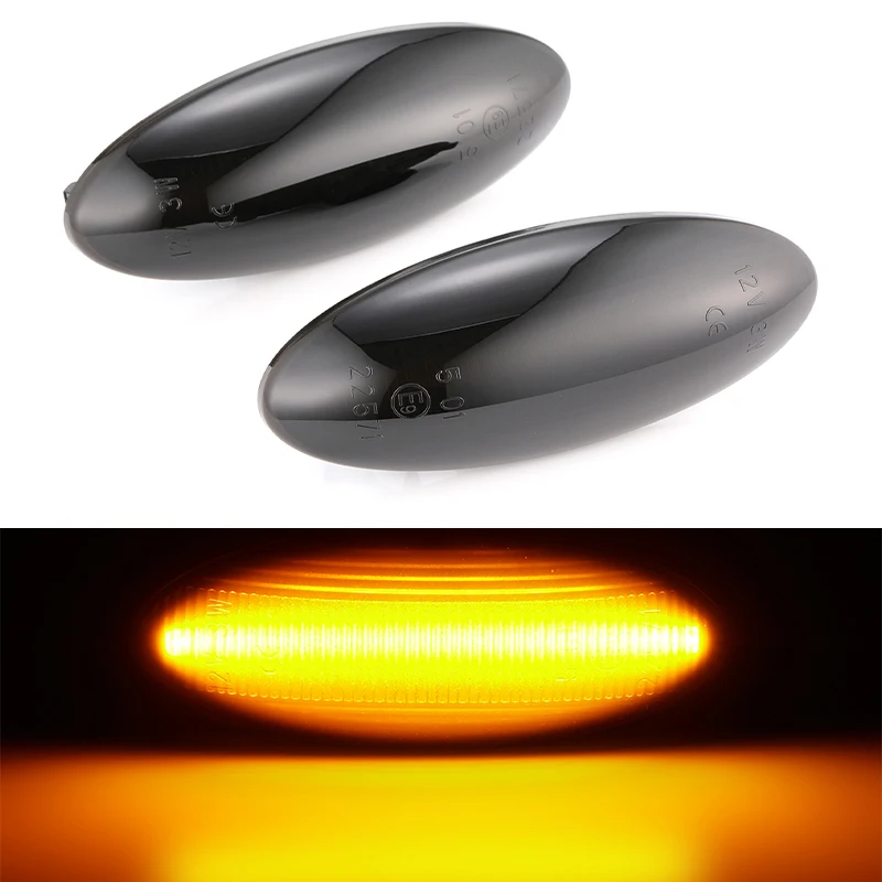 2 pieces For Toyota Yaris COROLLA Auris Mk1 E15 RAV4 Mk3 Dynamic Led Turn Signal Side Marker Lights Sequential Blinker Lamps - Испускаемый цвет: no flowing water