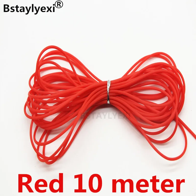 Colorful Decorative Jewelry Cord: 20m Memory Wire with 10m Hollow Rubber Tubing, 2mm Dia.
