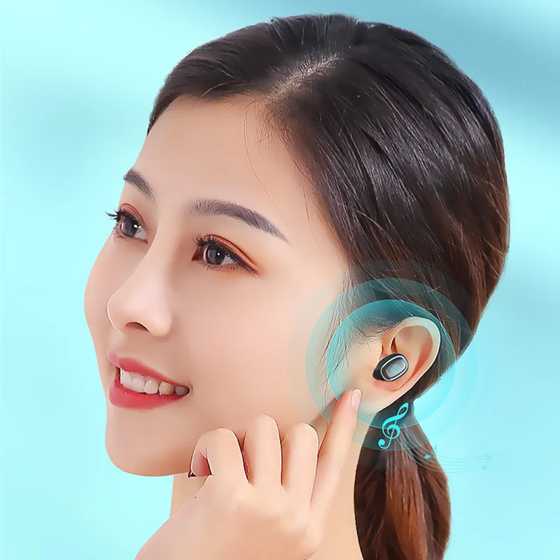 TWS Bluetooth Wireless Earbuds HiFi Stereo Waterproof Headphones Sports Music Earphones Game 4H Playtime
