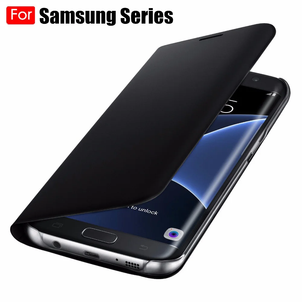 Кожаный чехол бумажник с откидной крышкой для Samsung Galaxy Note 10 Pro 9 8 S10E S10 S9 S8 Plus S7 S6 Edge
