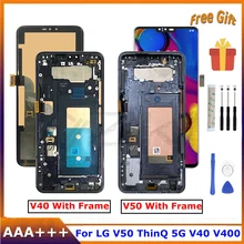 

6.4" For LG V50 ThinQ 5G LCD Display Touch Screen With Frame V405 V40 V400C V500N V450PM V500XM Replacement Digitizer Assembly