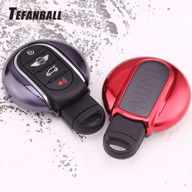 

5 Colors Soft TPU Car Key Case Cover Holder Shell for Mini Cooper Clubman Countryman F56 F55 F54 Key Chain Accessory Car-styling