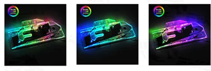 Bykski полный охват RGB/A-RGB GPU водного блока для красочных iGame RTX 2070 Ultra OC видеокарты N-IG2070U-X - Цвет лезвия: Black 5V 3PIN A-RGB