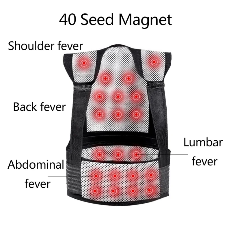 

Shoulder Heat Pad Self-Heating Back Waist Warm Support Belt Magnetic Therapy Vest Shoulder Sweater Vest New
