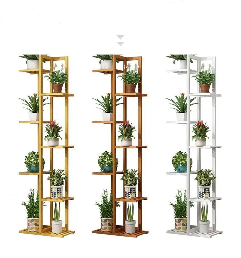 Stojaki Na Kwiaty Varanda Etagere Pour Plante Wood Flores Estante Para Plantas стойка для балкона Dekoration Цветочная полка для растений