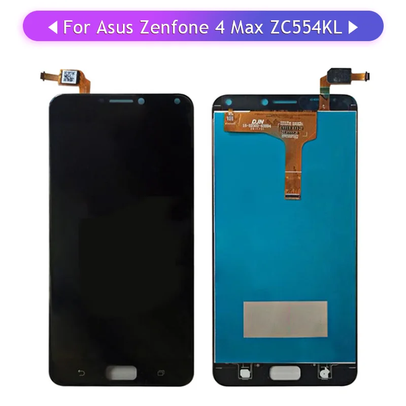 5pcs Tested For Asus Zenfone 4 Max ZC554KL Full LCD Display Touch Screen Glass Digitizer Complete Assembly Replacement