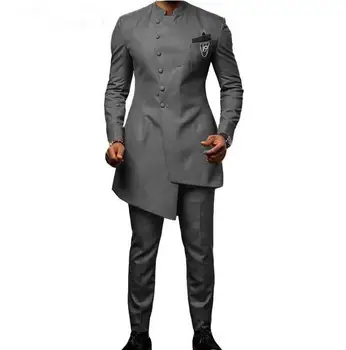 

2020 New Men Wedding Suits with Pants 2 Pieces Suits Men Tuxedo Slim Fit Prom Costume Homme Coat Blazer Jacket+Pants