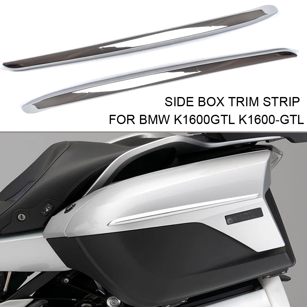 9380円 開店記念セール HUAN サイドボックストリムストリップ サイドパネル収納ボックス メッキトリムストリップ BMW K1600GTL 2011-2018に適合 Color : Chrome