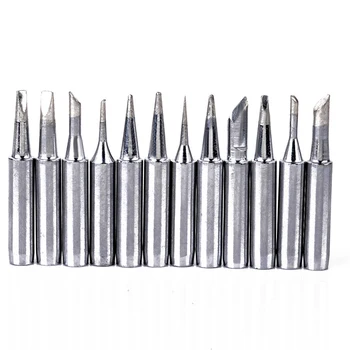 

Set Soldering Iron Tips Kit Accessories Silver 4.3 cm/1.57\\\\\\\\\\\\\\\" 12pcs For Hakko 936/937/928 Tools Joints