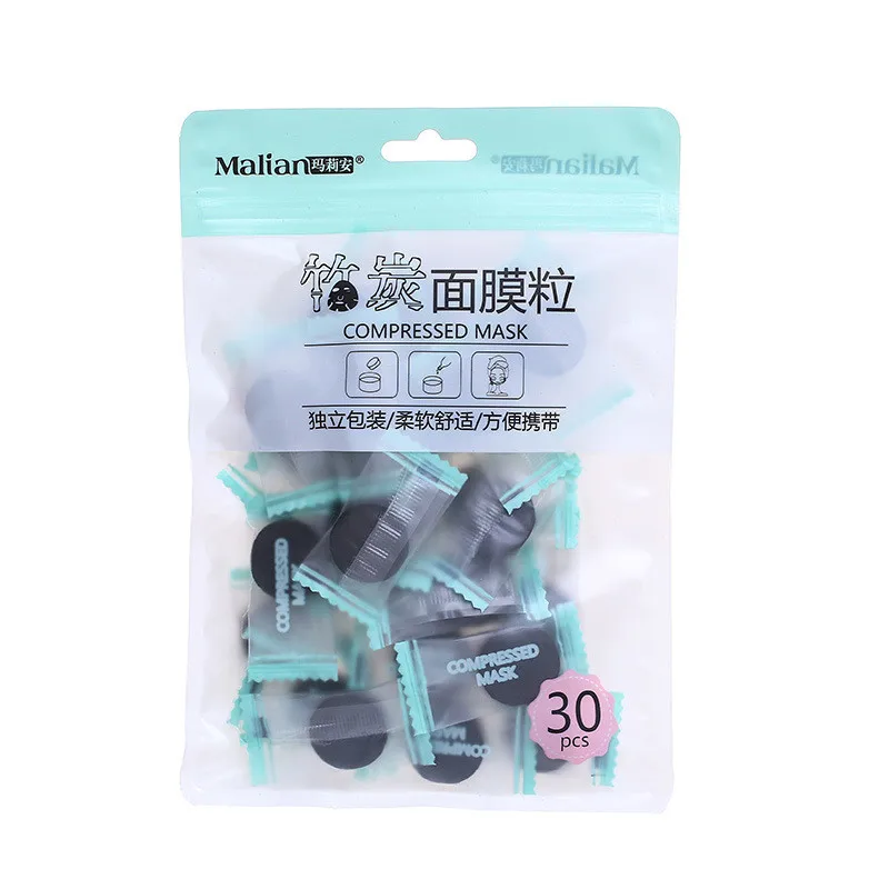 H4f1c2de33a8f4a68bea85ca6443bea72u Beauty-Health 30Pcs Black Bamboo Charcoal Compressed Mask