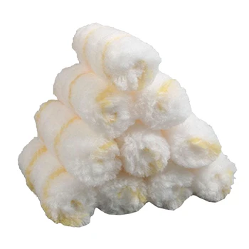 

10pc/set 4" Home Paint Roller Cover Polyester Roller Naps Walls Smooth Tool