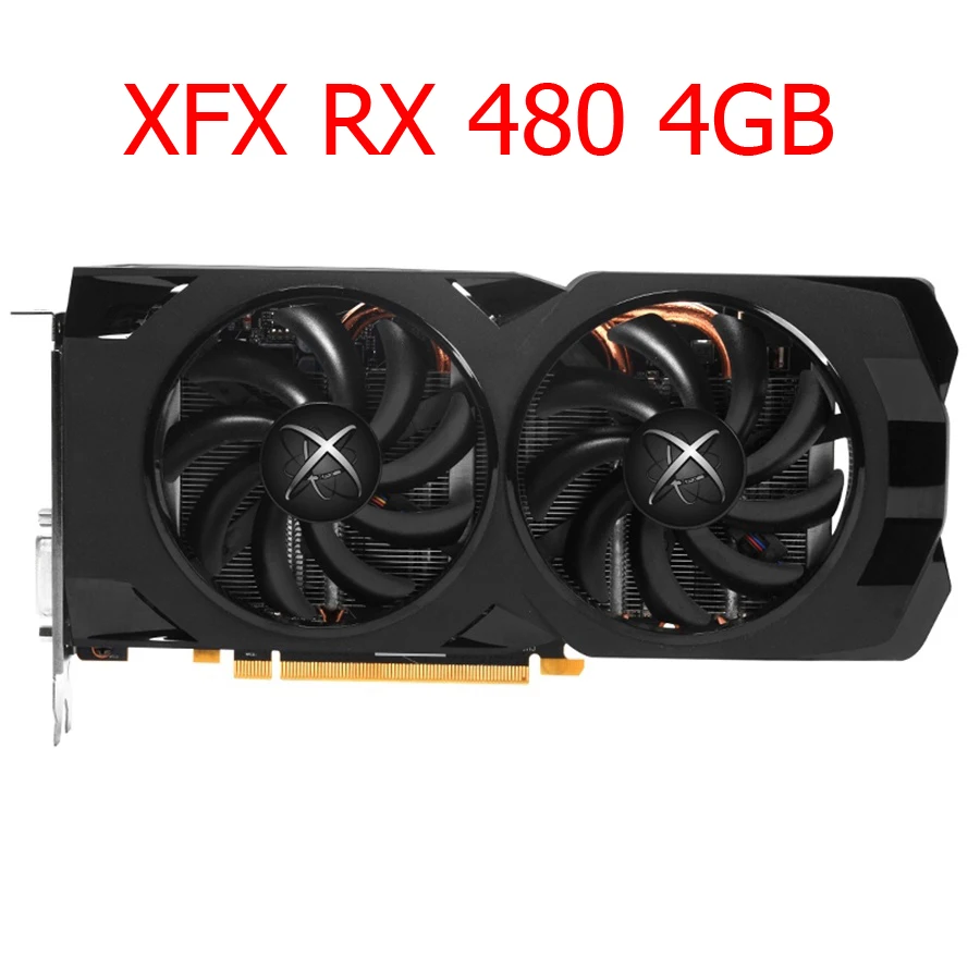 XFX RX 480 4GB Graphics Card GPU AMD Radeon RX480 4GB 2304 sp Screen Video  Cards Desktop Map 256bit PCI-E X16 4G Used Not Mining - AliExpress