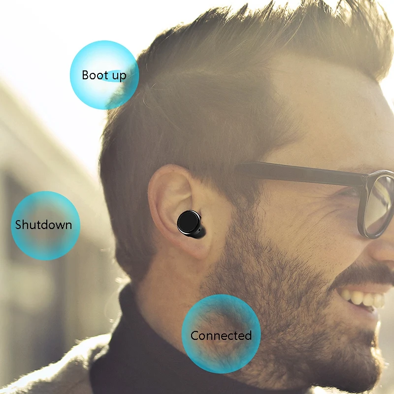 TWS 06 Беспроводная bluetooth гарнитура мини беспроводные вкладыши водонепроницаемые
