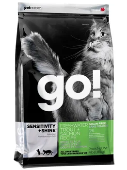 

GO! SENSITIVITY + SHINE with salmon for kittens and cats with sensitive digestion, Salmon, 3, 63 kg.