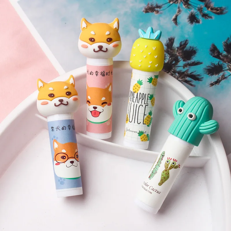 

Cartoon Fruit Moisturizing Lip Balm Color Changing Natural Lipstick Temperature Wrinkle Lip Balm for Women Men Lips Cosmetics