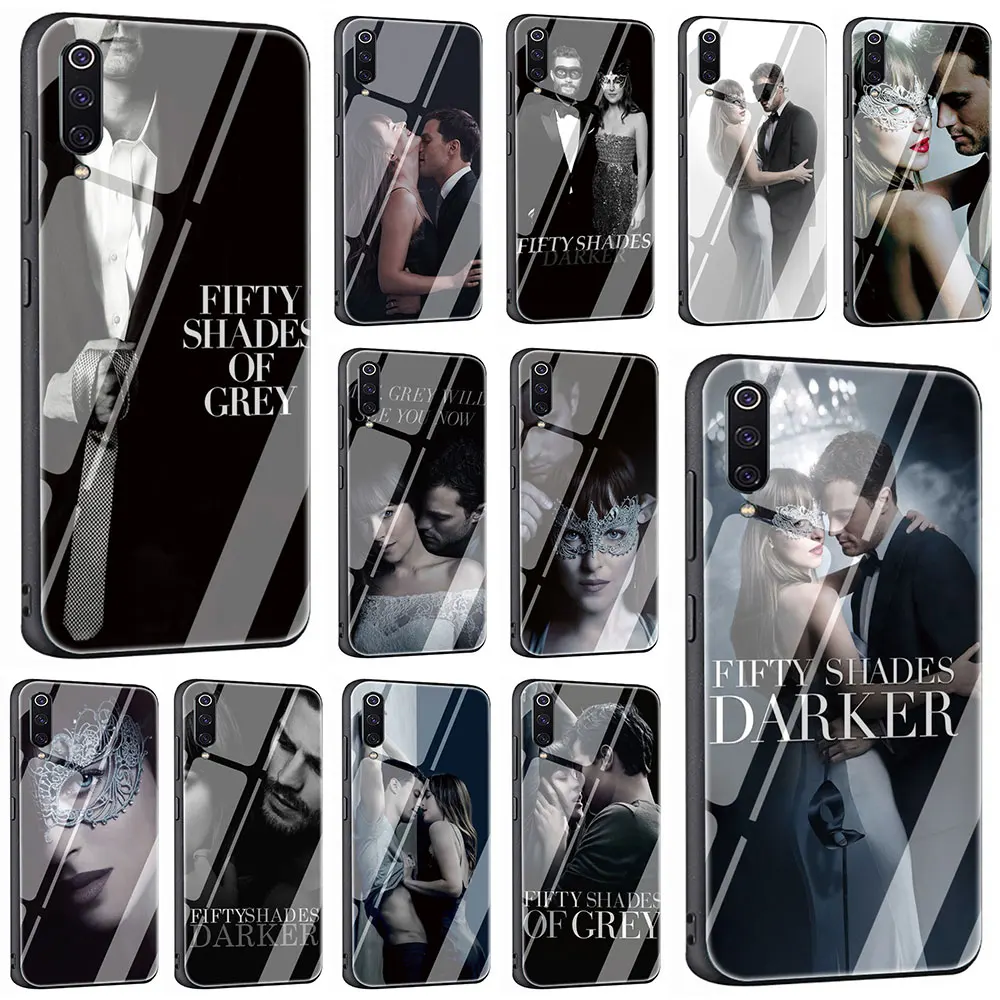 Чехол для телефона Fifty Shades из закаленного стекла серого цвета 4X 6A Xiaomi Mi 8 9 Redmi