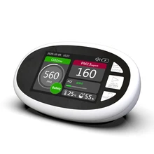 DM125 LCD CO2 PM2.5 PM1.0 PM10 HCHO TOVC Air Quality Index AQI Temperature Humidity Detector Monitor Infrared NDIR Detector