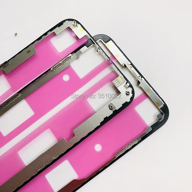 Оригинальный сенсорный ЖК экран Рамка Кронштейн с клеем для iPhone X XSMax 11Pro Max