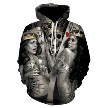 

2020 hot Sale Hoodies Skull Men/Women 3D Print Graphic Skeleton Skull 3D Boy/Girl long sleeve Autumn Cool Fashion Tops