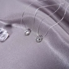 М мизм, женское простое ожерелье, кристально прозрачное, рыболовная леска, стразы, невидимая цепочка, ювелирные изделия для девочек, аксессуары, сверкающие