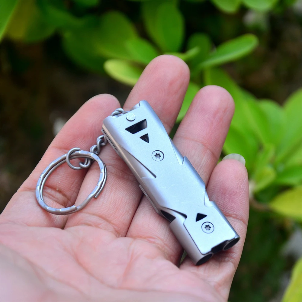 Hot Aluminum High-frequency Molle Emergency Survival Whistle Keychain for Camping Hiking Outdoor Sport Accessories Tools 150 dB | Спорт и