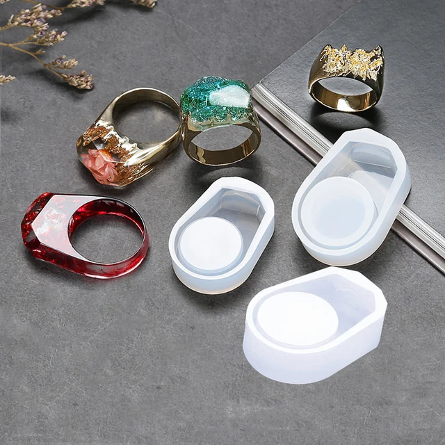 1Pcs Rings Resin Epoxy Molds Mixed Size Silicone Casting Ring Molds Tool  For DIY Jewelry Ring Resin Mold For Epoxy Accessories