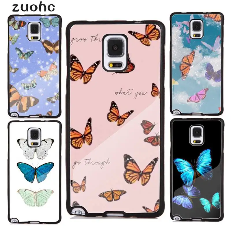 

Shining butterfly Phone Case Acrylic Plexiglass TPU For Samsung Note20 10 9 8 7 5 Pro ULTRA Wholesale