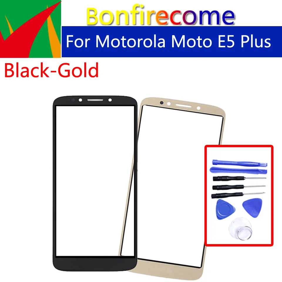 6," сенсорный экран для Motorola Moto E5 Plus \ Moto E Plus(5th Gen) XT1924 сенсорный экран стекло передней панели объектива внешнее стекло ЖК-дисплея
