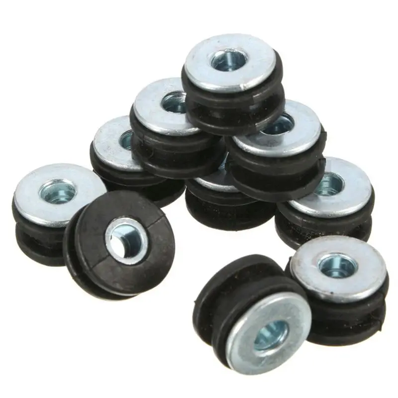 10pcs Motorcycle Rubber Grommets For Honda For Yamaha Suzuki Kawasaki Fairings