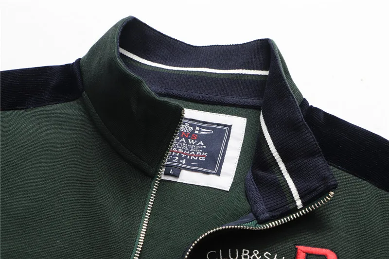 Tace& Shark куртка, мужской свитер, пальто, chaqueta hombre, осень, воротник-стойка, вышивка, молния, мужские куртки, 8959