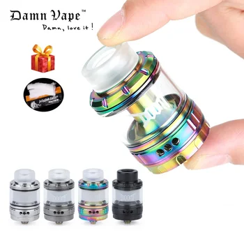 

Original Damnvape Doom RTA Atomizer 4ml Capacity E-cig Tank 3D Liquid Flow System Vape Atomizer with 0.11ohm/0.13ohm Mesh Coils
