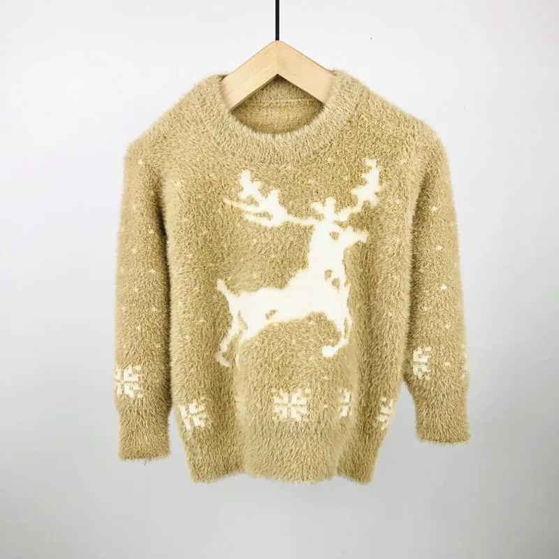 deer fall winter autumn toddler girl sweater warm knitted sweater kids clothing girls top 4 years christmas baby girl cardigan