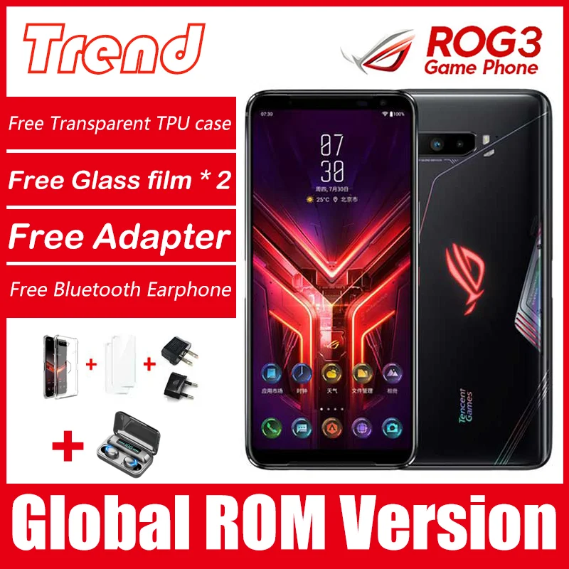 ASUS ROG PHONE 3 Snapdragon 865 / plus NFC Смартфон ROG3 5G Аккумулятор 6000 мАч | Мобильные телефоны и