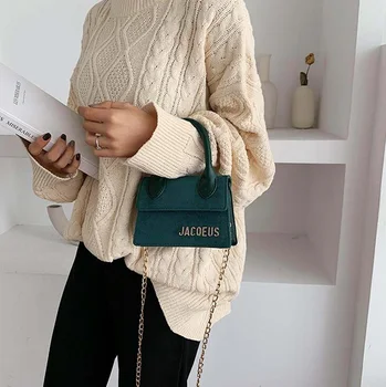 

Fashion small Women Bag Ins Top-handle Handbags Srub Leather Shoulder Bag Flap Crossbody Bags for Women Chain Messenger Bags