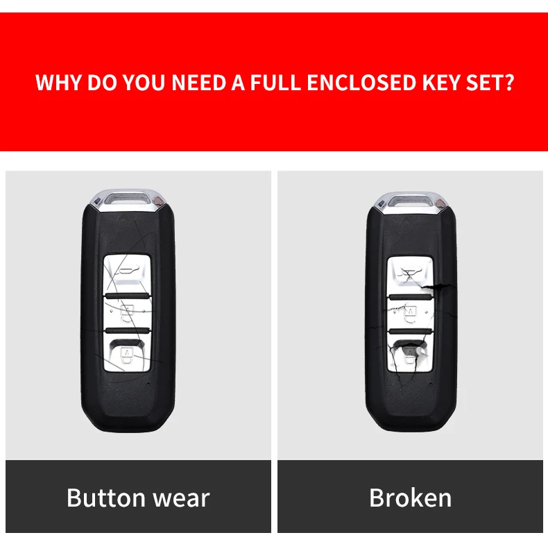 Carbon Fiber Car Smart Key Cover Case For Baojun 510 560 360 730 630 610 310 E100 310W 530 Protect Shell Fob Accessories - H4f1d7ca16a7c4e9295ad014a7af7fbc9A