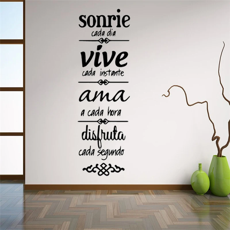 Spanish Wall Phrases Stickers Vinyl Wall Phrases Spanish Wall