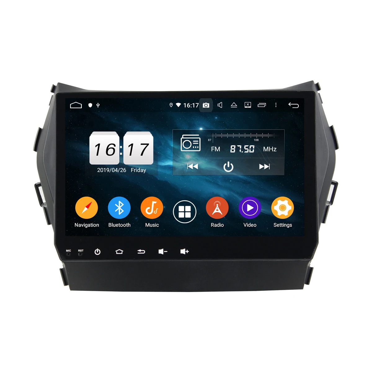 Clearance 9 inch 4+32G Android 9.0 car multimedia Player for HYUNDAI IX45 2014-2016 with GPS Wifi NO DVD 0