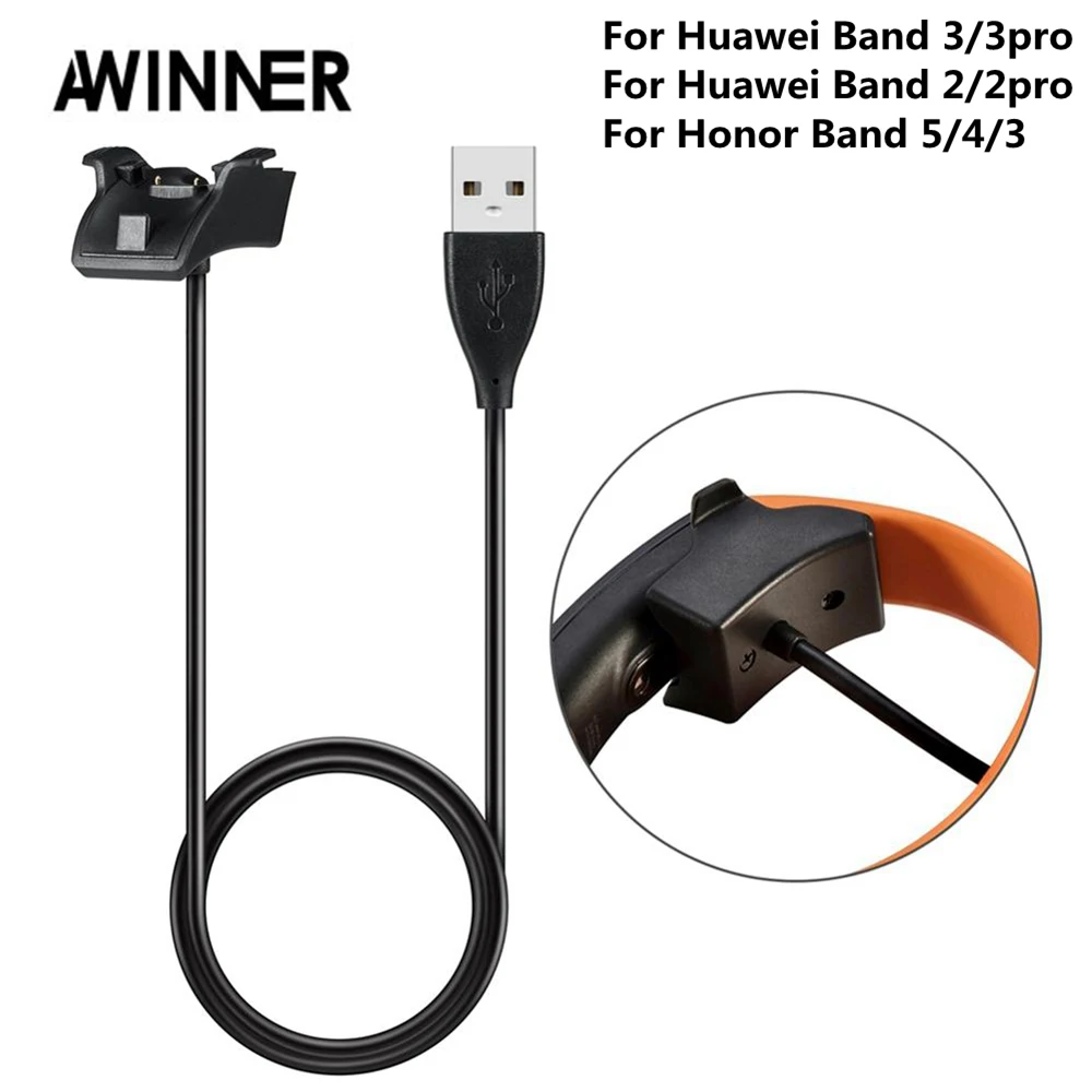 

AWINNER Cradle Dock Charger For Honor Band 5 Honor Band 4 Smart Bracelet USB Magnetic Charging Cable For Huawei Band 3 Pro 2 Pro