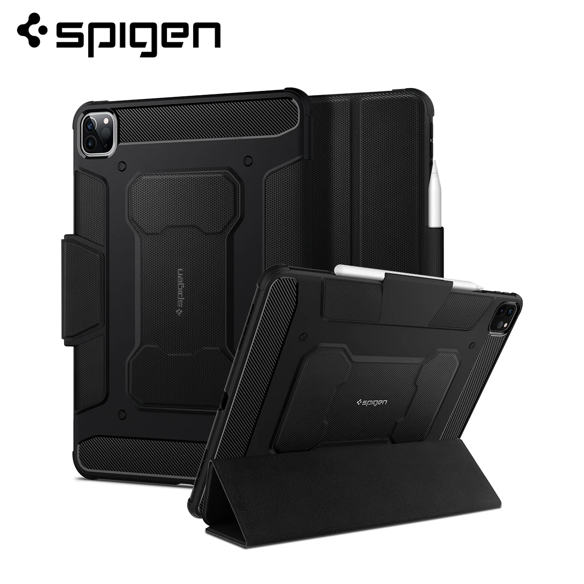 Spigen прочный защитный Pro Чехол для iPad 11 &quot(2020 / 2018) Встроенная подставка с поднятыми