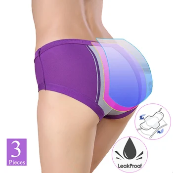 

Menstrual physiological underpants women's large three-layer anti side leakage women's holiday big aunt triangle sanitary pants