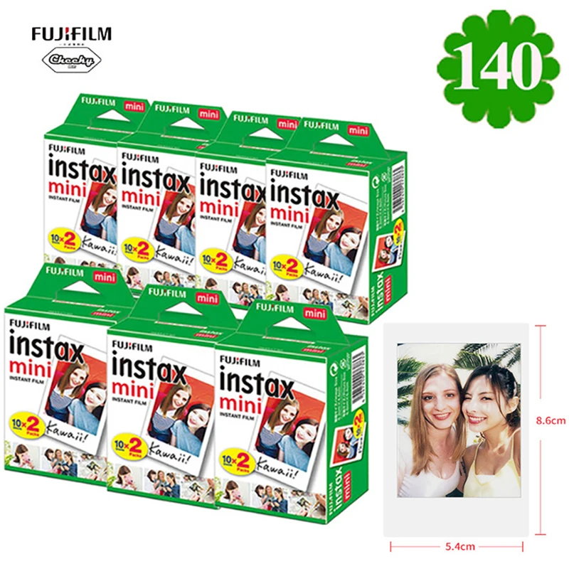 140 sheets 100 200 листов белого цвета для камеры моментальной печати Fujifilm Instax Mini 9 8 Mini 9 7s 70 90 для камеры Polaroid Camara instantanea - Цвет: 140 sheets